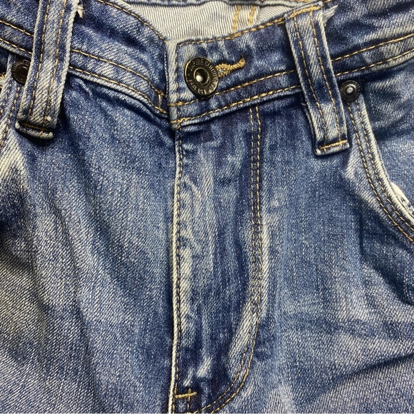 Empyre Men’s Distressed Skinny Jeans Size 32 Light Wash - Picture 2 of 12